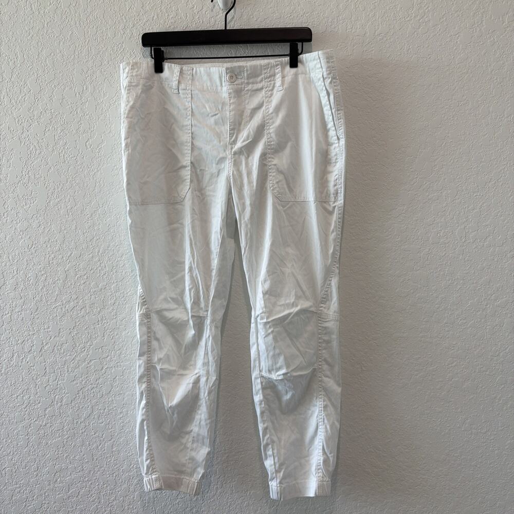 Marrakech Style 75046 White Elastic Ankle Military Style Pants Size 12 Women’s